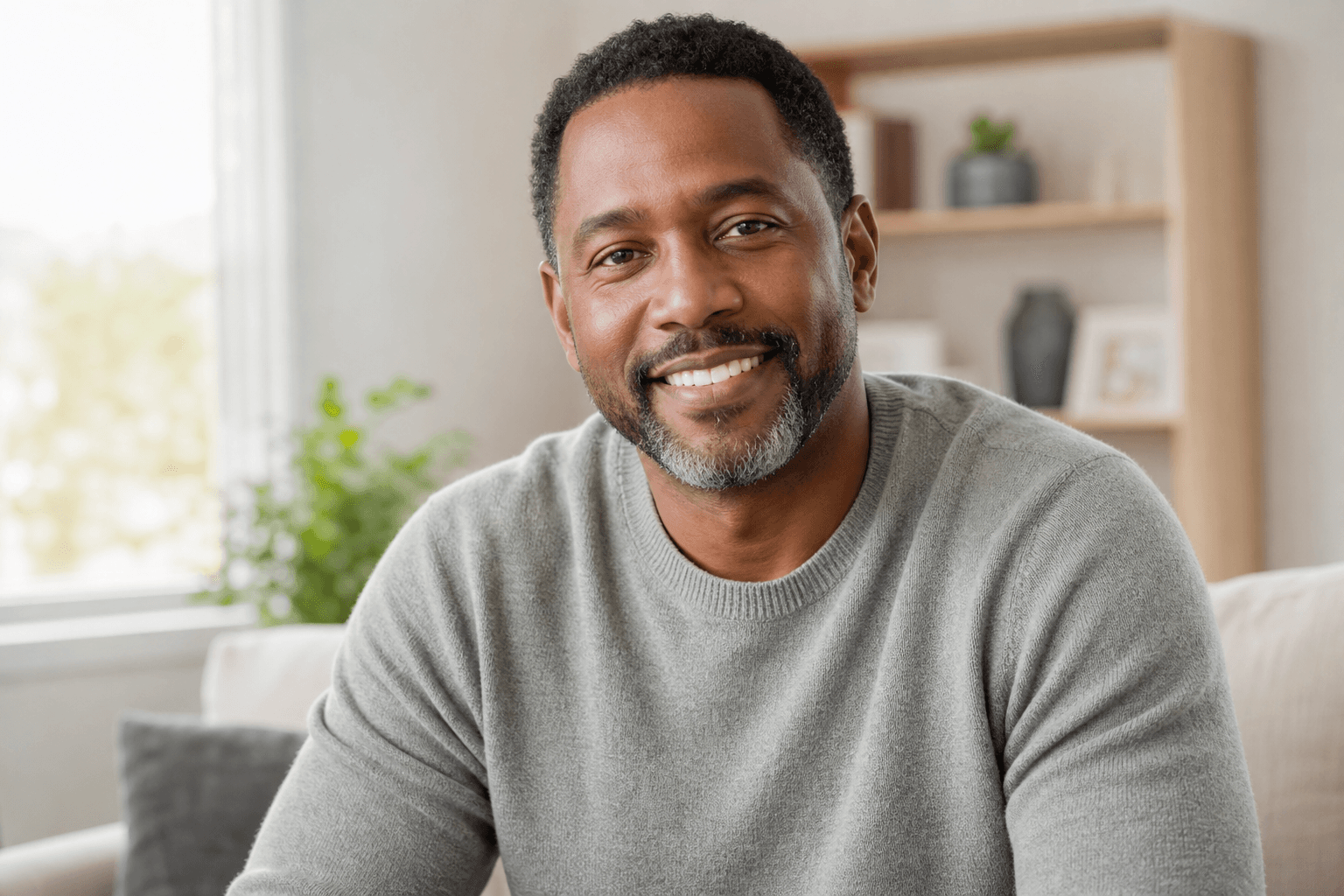 Confident person living healthy lifestyle