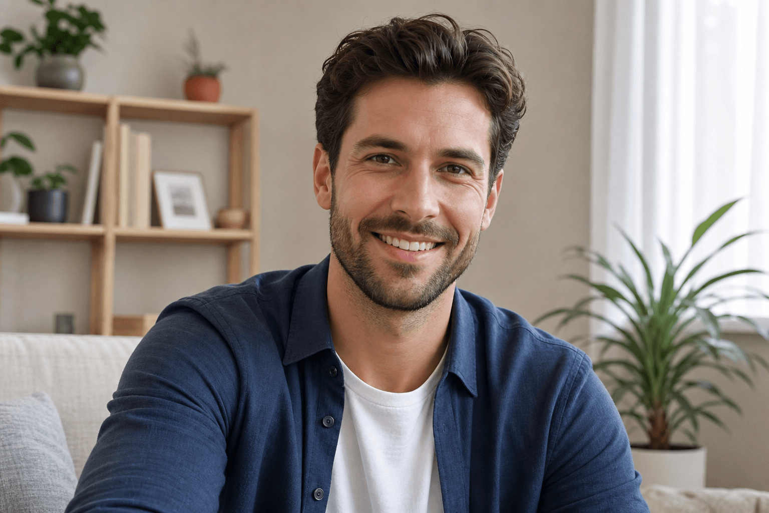 Confident man taking control of his health